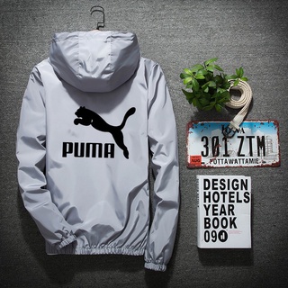 Puma Jacket Spring Autumn Plus Size S-7XL Jacket Men Coat Windbreaker Outwear Unisex Slim Fit Hooded Jackets (5)
