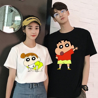 Crayon Shin-Chan de dibujos animados pareja camiseta pareja camisa camisetas Unisex mujeres hombres camisetas gráficas Tops 4170