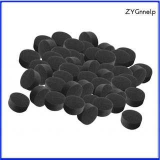 50 Pieces Soilless Hydroponic Sponge Fits for Greenhouse Cultivation & Vegetable Planting,Black,45mm Diameter (2)