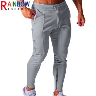 Rainbowtouches Hombres Chándal Pantalones 2021 Nuevo Jogging Fitness Slim Cremallera Absorción Y De Que Absorbe Los