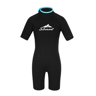 2mm neopreno niño buceo traje de neopreno espalda cremallera snorkel natación traje de neopreno (1)