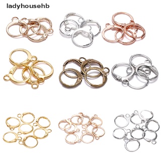HOOPS ladyhousehb 20pcs palanca pendientes ganchos de alambre ajustes base aros pendientes diy fabricación de joyas venta caliente
