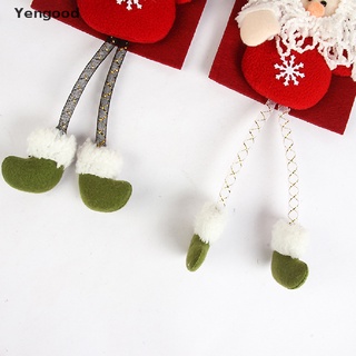 Yengood Ornamento navideño 2022 muñeco De nieve/papá Noel Para colgar en la puerta/adornos De navidad