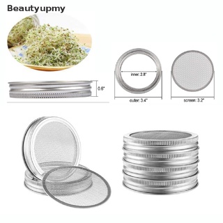 [beautyupmy] tapas de tarro de acero inoxidable para semillas orgánicas frascos suministros para el hogar caliente