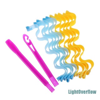 [Lightoverflow] 10 pzs rizadores mágicos de onda de agua/herramienta de peluquería espiral de 30 cm (9)