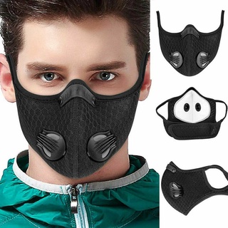 KN95 cubrebocas elemento de filtro de carbón activado máscara de ciclismo anticontaminación ciclismo golf bicicleta máscara facial reutilizable kzmall
