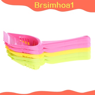 [brsimhoa1] 5 pzs cuchara/colador De Plástico con forma De mascota (3)