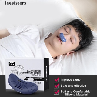 leesisters eléctrico de silicona anti ronquidos dilatador nasal clip nariz suministros de ayuda para dormir cl