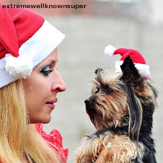 Ex2br sombrero de navidad para mascotas/gorro pequeño/cachorro/gato/perro/navidad/disfraz/disfraz de navidad/adornos