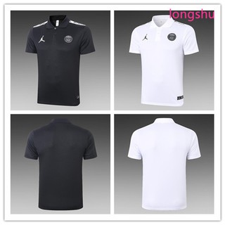 2020 2021 Paris Jordan Psg Camisa Polo negra blanca Polo De fútbol