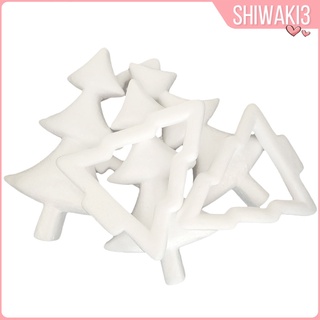 [Shiwaki3] 6 piezas de espuma árbol de navidad hecho a mano para fiesta de cumpleaños, navidad