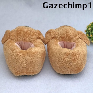 [GAZECHIMP1] Zapatillas Cálidas Para Mujer En Forma De Perro Casa Dormitorio Lindo Felpa Zapatos De Interior