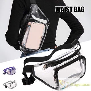 riñonera transparente impermeable linda bolsa de cintura estadio aprobado bolso transparente ajustable cinturón bolsa para mujeres hombres