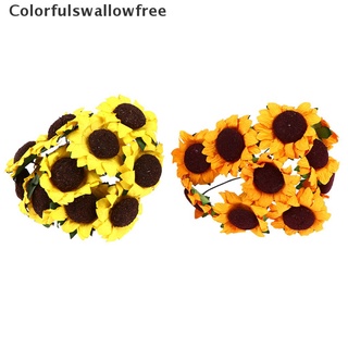 Colorfulswallowfree 100pcs/lot Sun Flower Sunflower Paper Flower Candy Box Packaging Accessories BELLE
