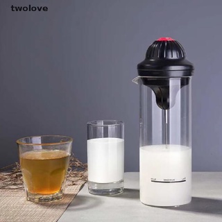 [twolove] espumador de leche eléctrico espumador de espuma de café cafetera batido batido mezclador de leche espumador [twolove]