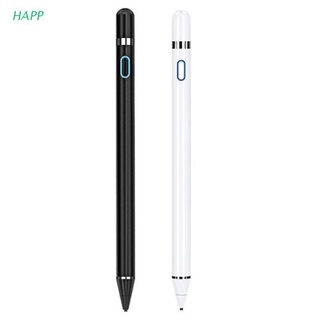 happ lápiz capacitivo de pantalla táctil lápiz capacitivo lápiz lápiz de pintura micro usb de carga portátil para iphone ipad ios teléfono android windows sistema tablet (1)