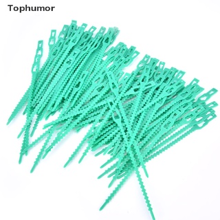 [tophumor] 50/100 clips de plástico reutilizables para plantas de jardín, abrazaderas, plantas colgantes, vid.