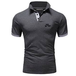New Nike Men's Short Sleeve Polo Shirt T-Shirt Summer Business Casual Lapel Golf Polos Tennis Shirt Top