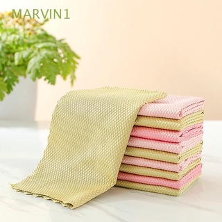 marvin1 5 piezas toalla de plato de pescado escala de limpieza de trapo anti-grasa microfibra super absorbente hogar eficiente paño de lavado