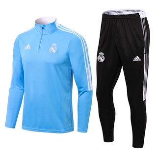 2021-2022 Camiseta De Entrenamiento De Fútbol Del Real Madrid Azul