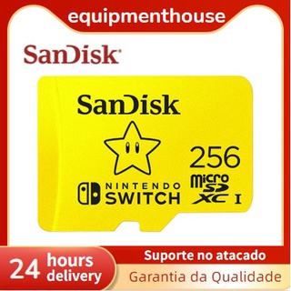 Tarjeta Sandisk 64/128/256/512GB Velocidad 100mb/S Micro Sd Para Nintendo Switch (2)
