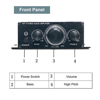 mini amplificador hifi coche estéreo receptor de música fm mp3 amplificador de potencia (3)