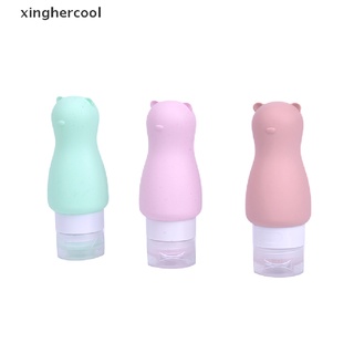 [xinghercool] 90 ml lindo animal viaje silicona champú gel de ducha tubo exprimir botellas vacías caliente