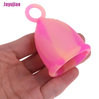 [Juyujiao] Menstrual Cup with Ring Medical Grade Soft Silicone Feminine Hygiene Reusable (2)