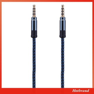 Hotbrand. M mm macho a mm macho tejido Cable de Audio coche AUX Cable auxiliar (3)