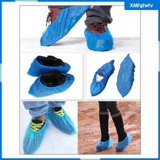 100 fundas desechables antideslizantes para zapatos de lluvia para adultos