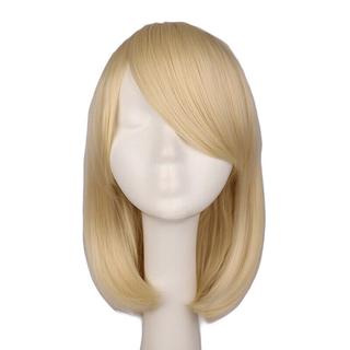 Peluca corta de 32 cm para Cosplay de Bob Multicolor resistente al calor para mujeres pelucas completas (5)