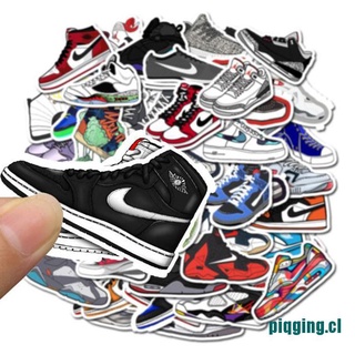 dreamhot*50Pcs Jordan Sneaker Tide Shoes Sticker Waterproof For Laptop Skateboard Luggage Decal (4)