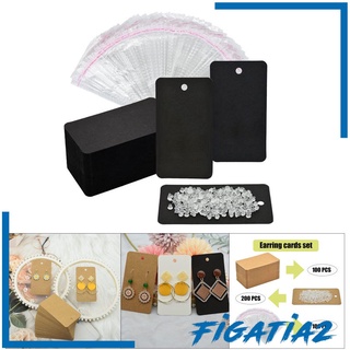 [FIGATIA2] Paquete de 300 piezas de aretes/tarjetas de autosellado/collar/joyería/pantalla