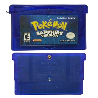 Twto_Classic Pokemon Sapphire - cartucho de juego para NS GBA Gameboy Advance