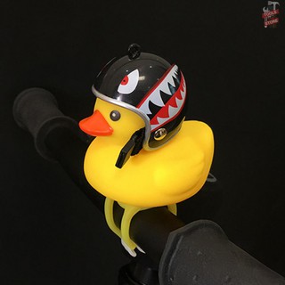 lindo pato amarillo con casco luz led para bicicleta motocicleta