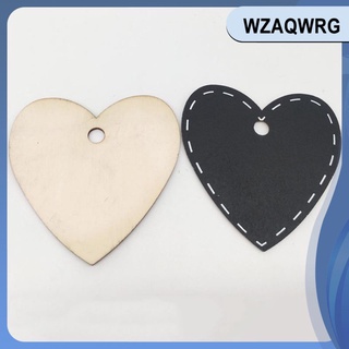 10 pzs etiquetas de madera para corazones/Mini pizarra/notas/notas