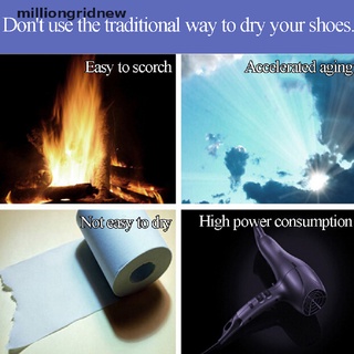 [milliongridnew] botas eléctricas zapatos secador calentador seco calentador desodorizador deshumidificar esterilizador (7)