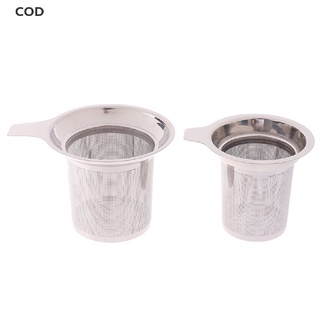 [COD] Tea Mesh Metal Infuser Stainless Steel Cup Tea Strainer Tea Leaf Filter Strainer HOT