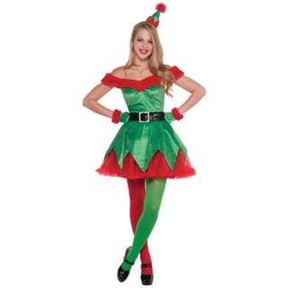 Listo Stock _ Navidad Vestir Tema Ropa Adulto Árbol De Disfraz De Rendimiento cos Traje Falda Co (1)