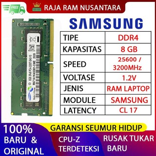 Ram portátil SAMSUNG DDR4 8GB 3200 MHz 25600 ORI GAMING RAM NB DDR4 8GB