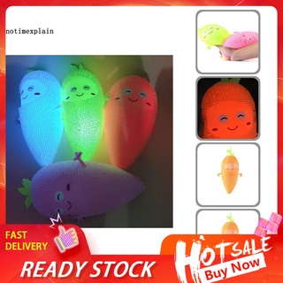 Nta portátil exprimir zanahoria juguetes luminoso zanahoria exprimir juguete regalos alivio presión para niños