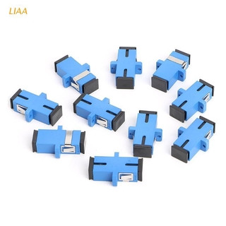 liaa 10 pzs adaptador sc/upc fibra óptica adaptador sc de fibra óptica de brida sc/upc conector