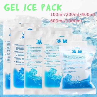 200/400/600/1000ml reutilizable cool freeze ice bag primeros auxilios almacenamiento de alimentos