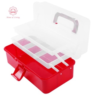 3 capas plegable transparente caja de joyería contenedor de alimentos plegable organizador de maquillaje caja de almacenamiento