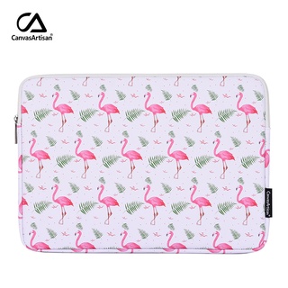CanvasArtisan Fashion Flamingo-Funda De Piel Impermeable Para Tablet iPad , Para Macbook Air Pro Acer Dell 11/12/13/14/15 Pulgadas