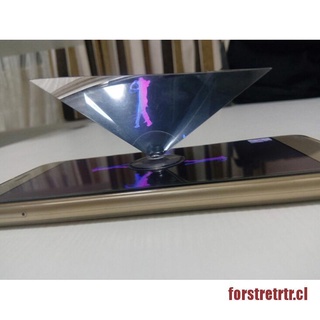 TRETRTR 2 pzs proyector de pantalla de holograma 3D/soporte universal para teléfono (2)