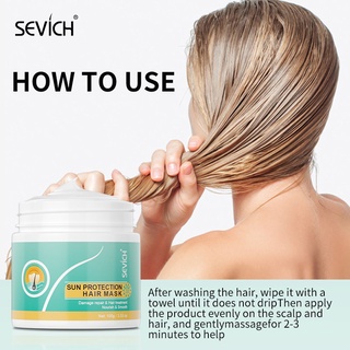 SEVICH Mascarilla para el cabello con protección solar Reparación de cabello dañado 100g (6)