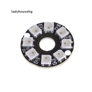 ladyhousehg 8-bit ws2812 5050 rgb led panel de la lámpara de anillo redondo led controlador de desarrollo de la junta de venta caliente