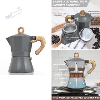 300Ml portátil Espresso cafetera tetera hogar cocina aluminio olla filtro olla Moka olla conjunto de utensilios de café
