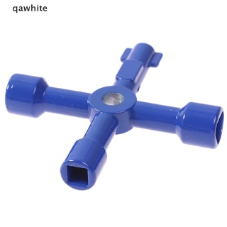 qawhite llave multifuncional de 4 vías para medidor de gas de agua eléctrico llave de apertura cl